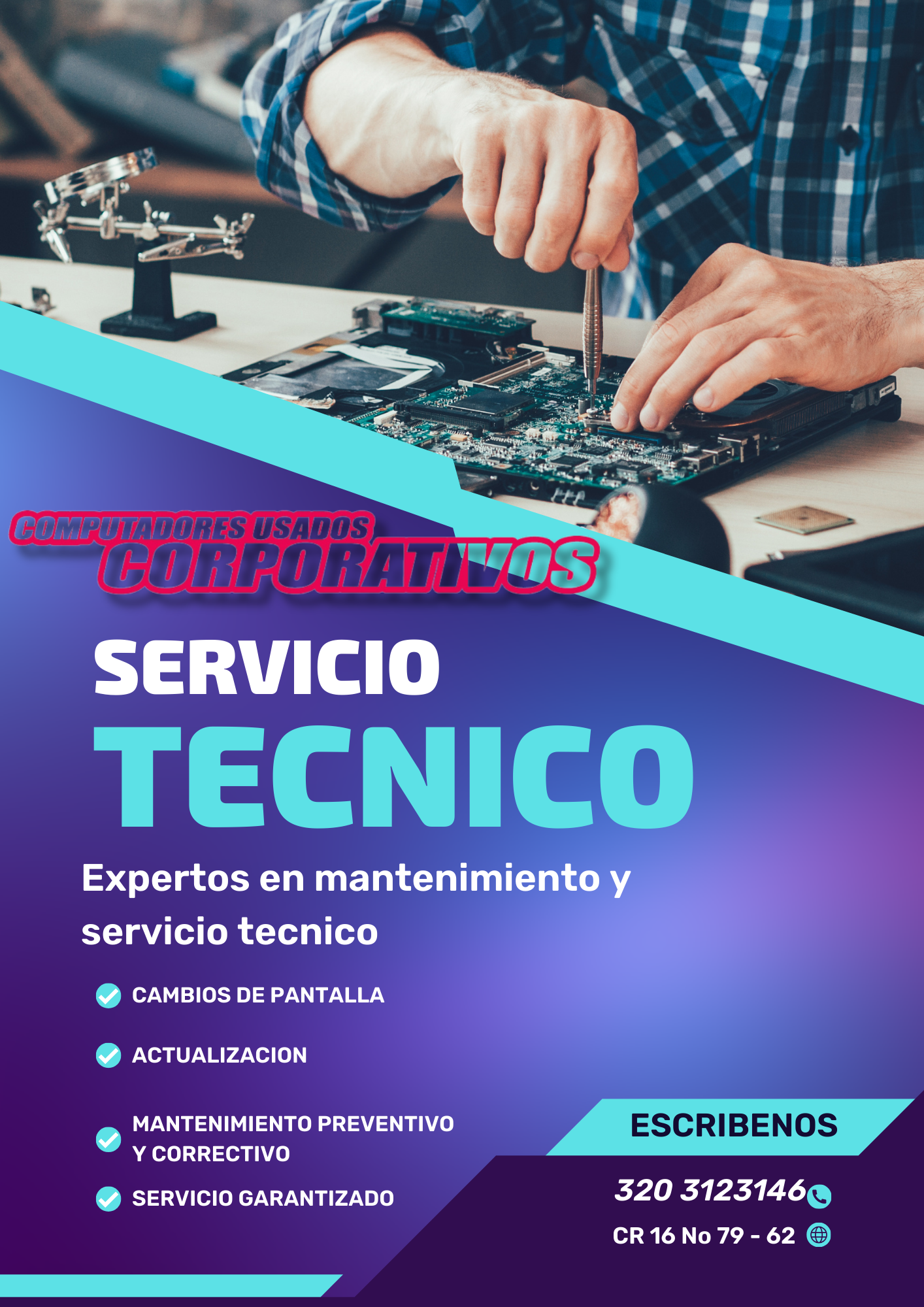 Servicio técnico , cambio de pantalla